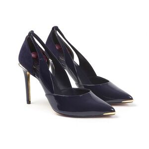 Ted Baker Jiena Cut Out Leather Court Shoe Size 9.5 / 40.5